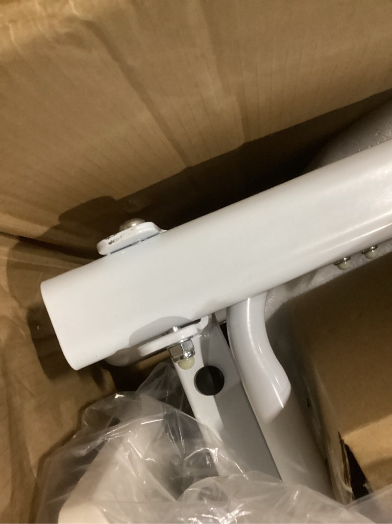 Condition photo showing As Is for hydraulic patient transfer lift chair, height adjustable patient lifting and transfer chair 4 in 1 shower chair, heavy duty steel frame, 350 lbs capacity for for elderly, bed to toilet (grey)