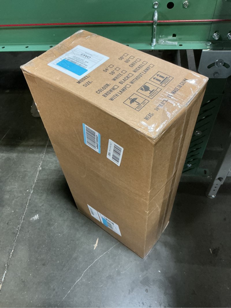 Condition photo showing New/Like New for Solid Wood White Ceiling Fan Without Light, 60 inch Walnut Ceiling Fan with 3 Wood Blades 6 Speeds Smart Timing Reversible DC Motor, Modern Ceiling Fan for Indoor Outdoor Farmhouse/Patios