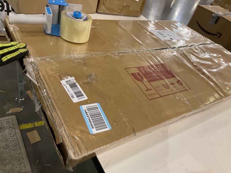Condition photo showing As Is for Led Mirror for Bathroom, 24"x 32" Bathroom Vanity Mirror with Lights, Human Body Sensing, Anti-Fog, 3 Colors and Dimmable, Backlit Light Up Bathroom Mirror Wall Mounted. 32"L x 24"W