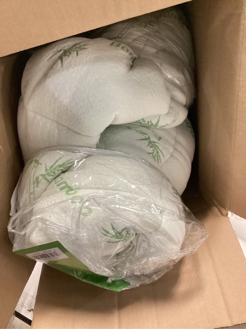 Condition photo showing Good Condition for Ultra Soft Queen Size Mattress Topper - Viscose Made from Bamboo Pillow Top Mattress Pad for Back Pain Relief - Naturally Cooling for Hot Sleepers, Green Green Queen
