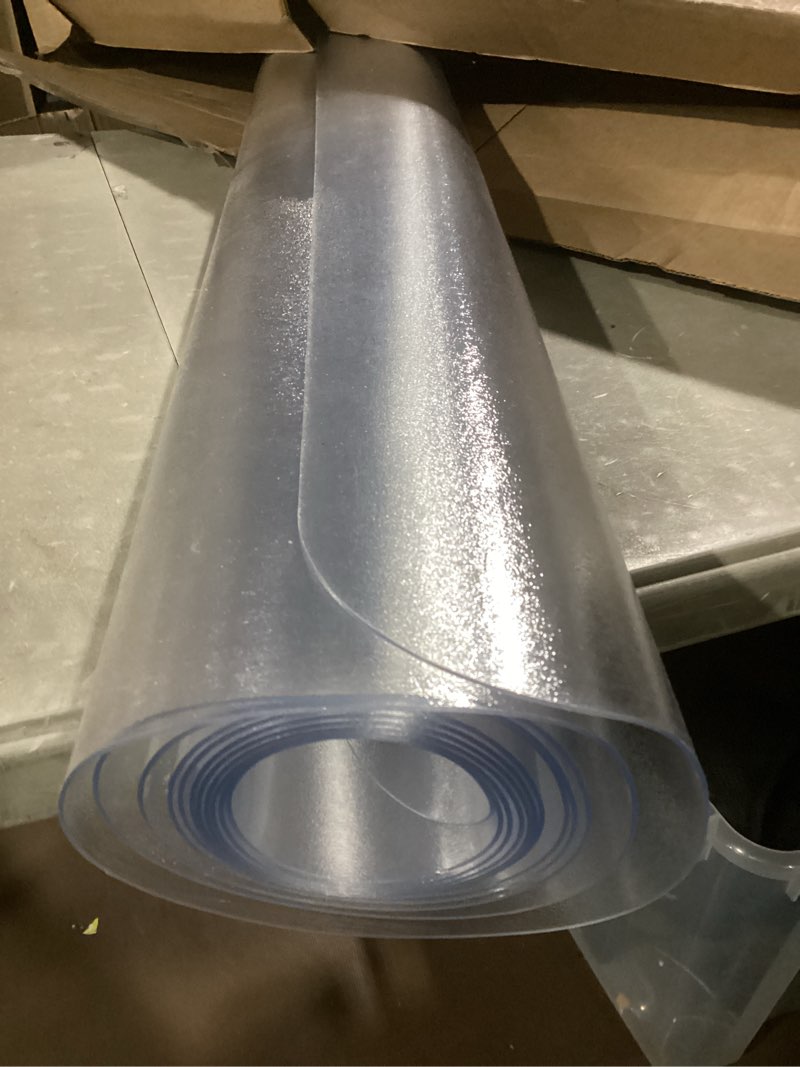 Condition photo showing Good Condition for clear runner rug 3'x10' for hallway – non slip waterproof vinyl carpet protector, plastic floor mat runner for kitchen, entryway, laundry, indoor outdoor high traffic areas