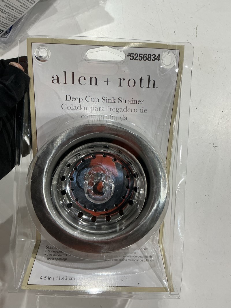 Condition photo showing Good Condition for allen + roth 3.5-in stainless steel rust resistant strainer with lock mount included