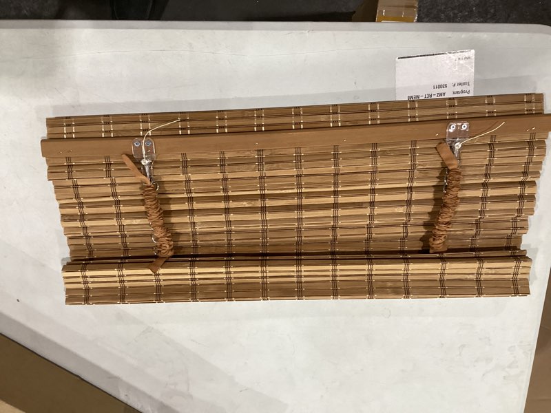 Bamboo blinds. 
