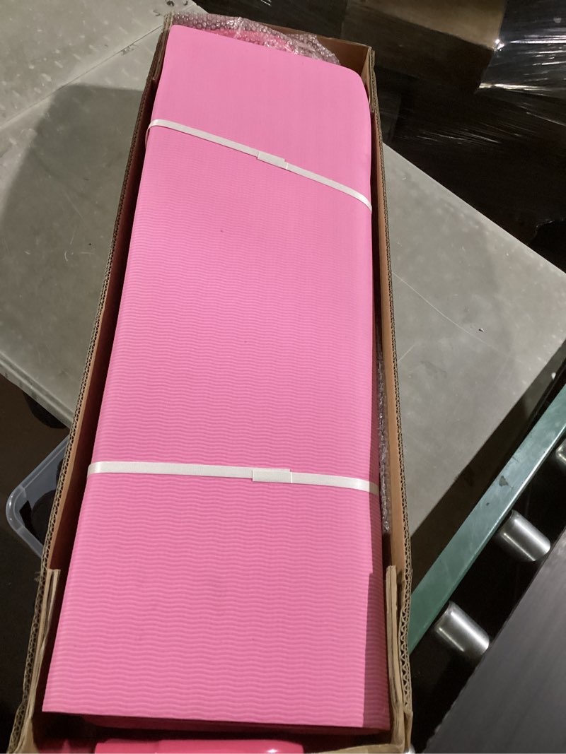 Condition photo showing New/Like New for marfula foldable gymnastic bar for kids ages 3-12, 9 height levels, 200 lbs weight capacity, 5 ft length gymnastic kip bar with mat, gymnastic equipment for home and gym center indoor outdoor use turquoise with mat kip bar with mat