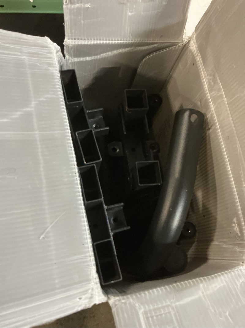 Condition photo showing As Is for 12 inches Full Size Bed Frame with Minimalist headboard,Metal Platform Base with Strong Metal Slats,Mattress Foundation for Under Bed Storage,Easy Assembly,Black Full 12 INCH