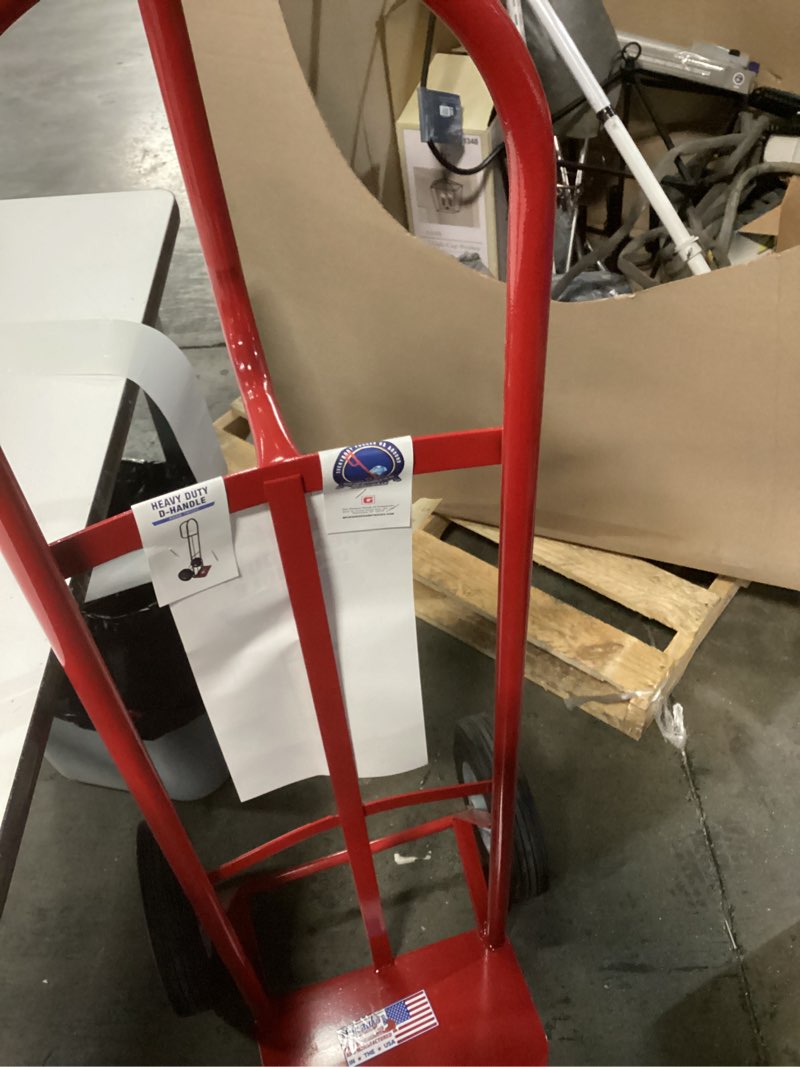 Condition photo showing New/Like New for milwaukee 800-lb capacity 2 -wheel red steel heavy duty hand truck