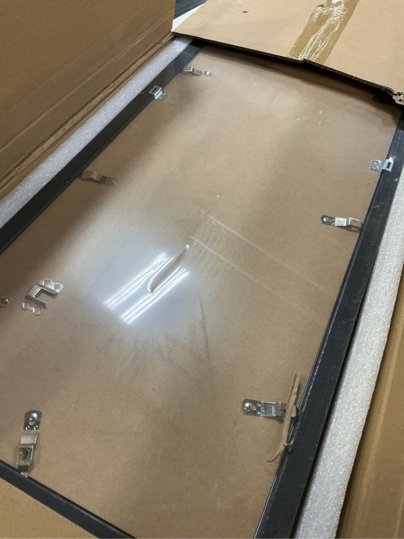 Condition photo showing Good Condition for americanflat 14x36 poster frame with polished plexiglass - signature collection - gallery-style frames made of engineered wood - photo frame for wall display - black 14x36 black