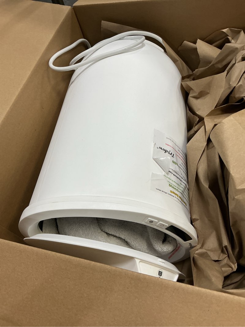 Condition photo showing As Is for Ultra Large Capacity Towel Warmer Bucket, Rapid Heating with Timer, One-Button Digital Display Control, Safety Lock, Gifts for Him & Her, Auto Shut-Off, Fits 2 Large, Blankets, Bathrobes, PJ's White