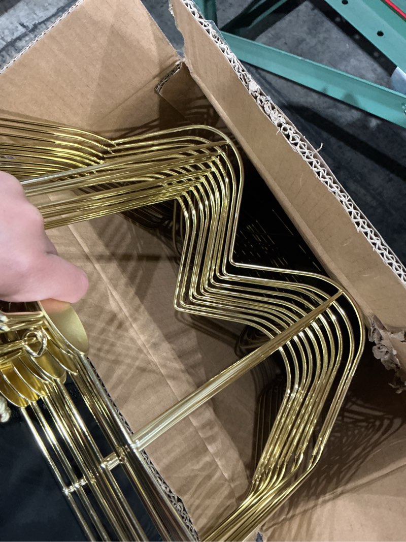 Condition photo showing Good Condition for bikini swimsuit hangers (gold) 10 pcs 3d body shape display hangers for lingerie