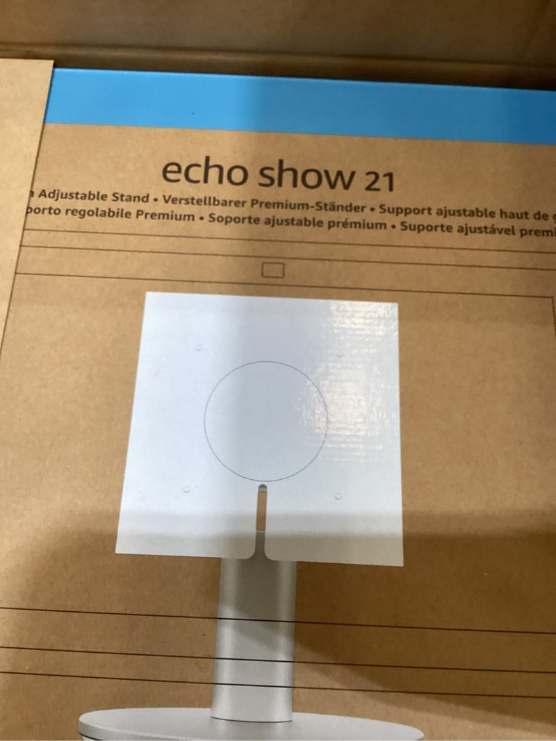 Condition photo showing New/Like New for amazon premium adjustable stand | designed for amazon echo show 21 (sold separately) stand for echo show 21