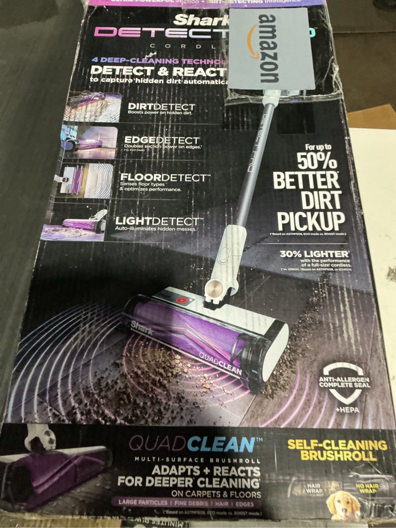 Condition photo showing Good Condition for shark iw1111 detect pro - lightweight cordless vacuum cleaner with hepa filter, portable handheld attachment, crevice tool, rechargeable multi-surface stick vacuum for household pet hair, dark grey