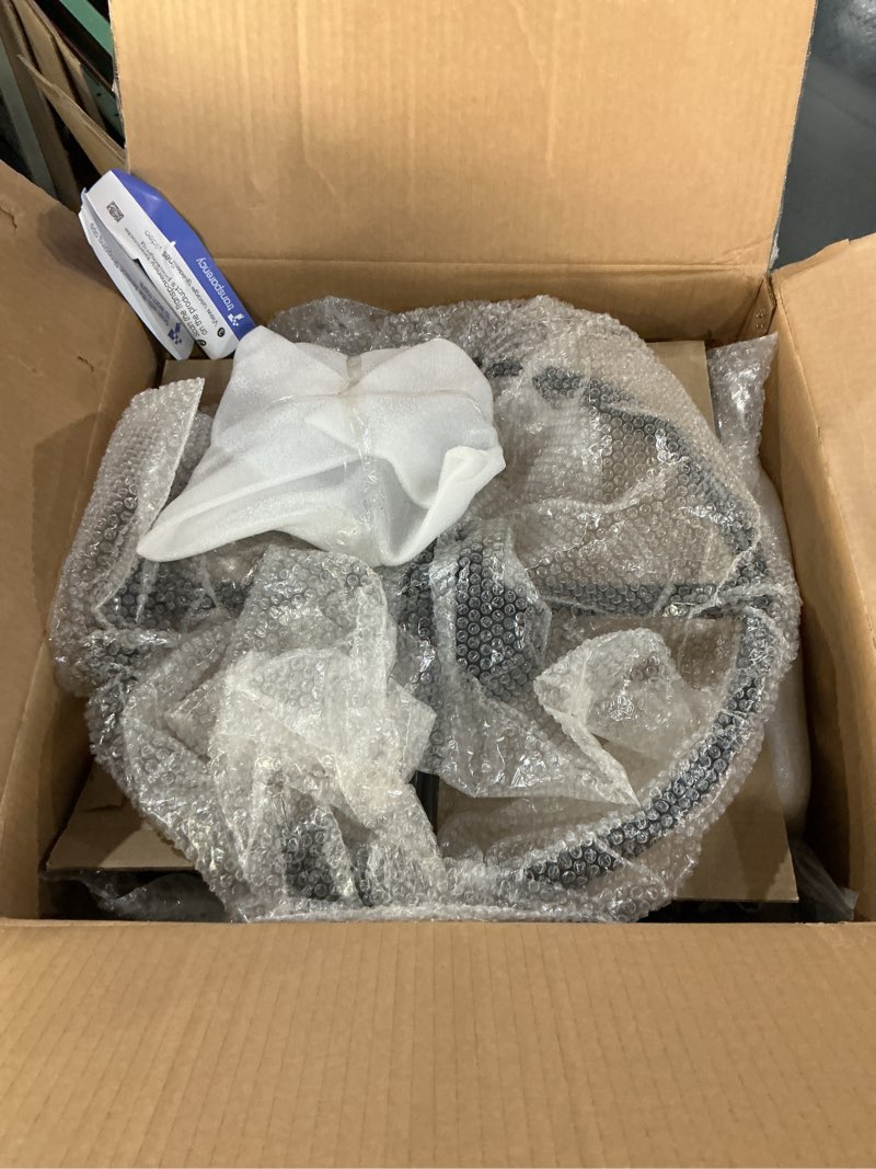 Condition photo showing New/Like New for Drafting Chair with Backrest – Adjustable Foot Rest Rolling Stool with Wheels, PU Leather Swivel Stool for Office Spa Studio Lab Counter Salon Home Work Bar Kitchen Shop(Black) 1 Black