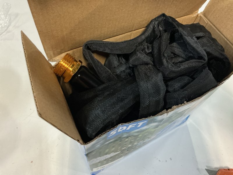 Condition photo showing Good Condition for garden hose 50 ft, non-expanding, lightweight water hose with 3/4", easy storage, portable and flexible kink-free pvc inner core, 500 psi burst strength outdoor hose for garden, yard and lawn dark black