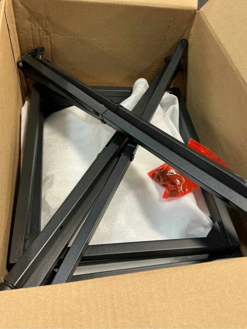 Condition photo showing Good Condition for Side Tables Set of 2, End Tables with Tempered Glass, 2-Tier Nightstands with Storage Shelves, Coffee Table with Modern Style, Slim Sofa Table for Living Room, Bedroom, 11.8" D x 15" W, Black Black 11.8"D x 15"W x 21.7"H