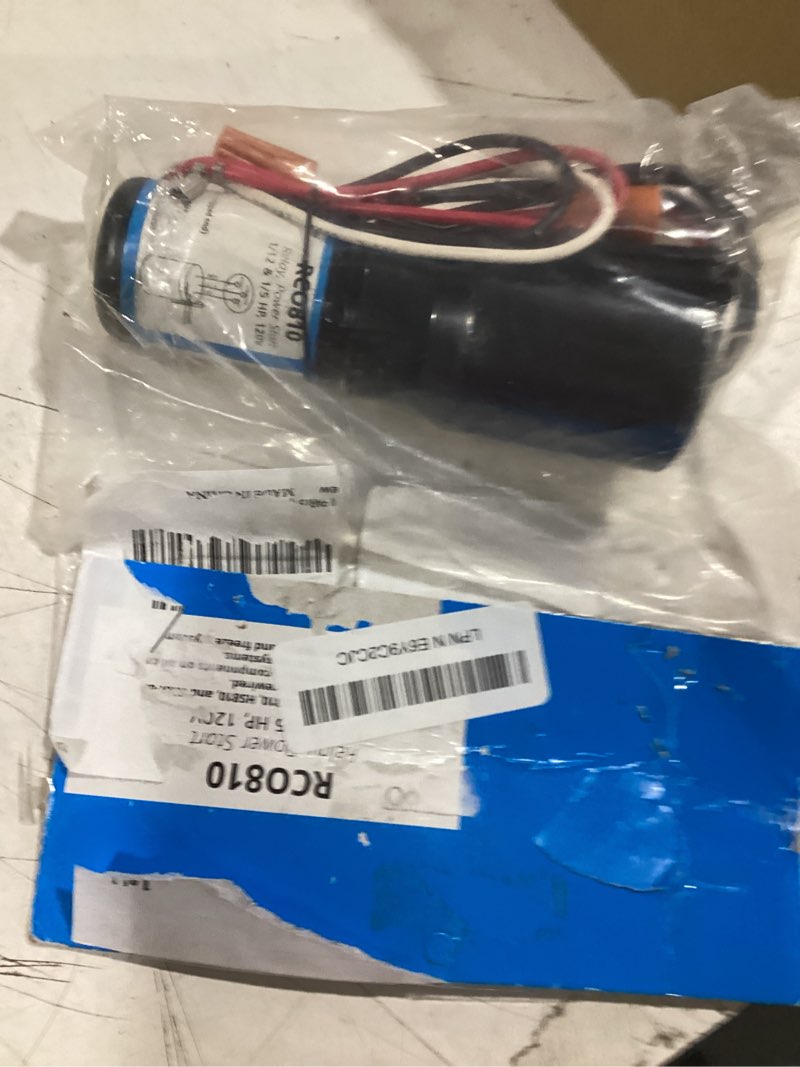 Condition photo showing Good Condition for ami parts tj90rco810 rco810 refrigerator solid state hardstart relay capacitor overload -3-in-1 rated for 1/12 to 1/5 hp-120v replaces ap4503019 erp810 hs8 hs810 rc0810 rc100