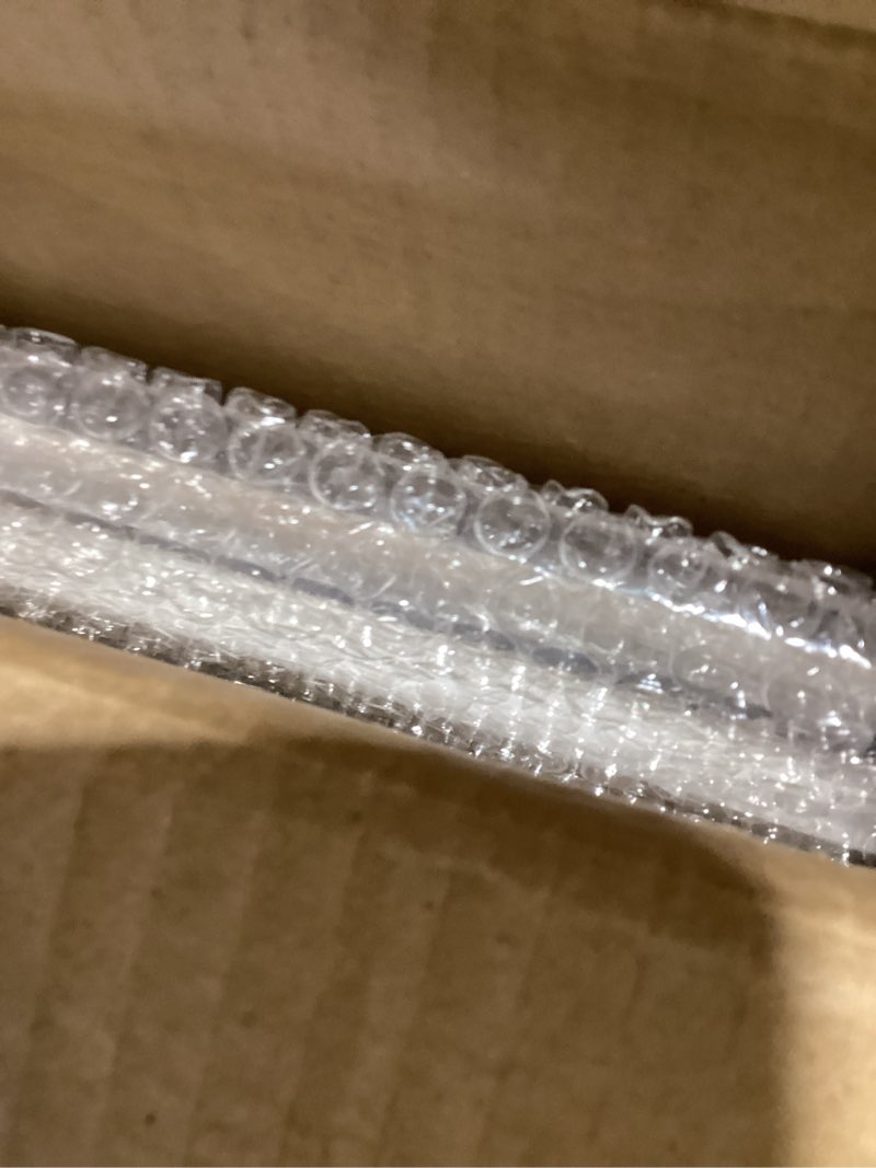 Condition photo showing New/Like New for mygift 2 tier rustic whitewashed solid wood freestanding foldable indoor plant stand, decorative wooden display shelf