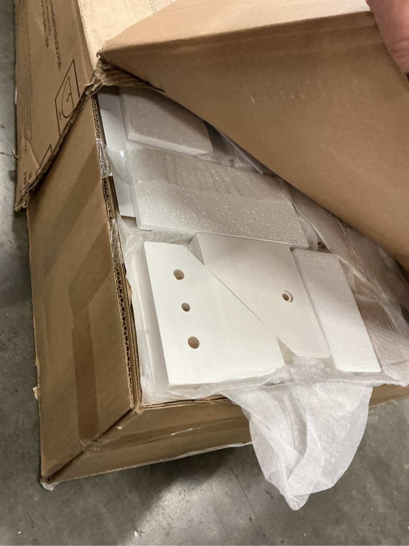 Condition photo showing New/Like New for Max & Lily Loft Bed Twin Size, Solid Wood Low Loft Bed with Storage Drawer and Ladder, Modern Farmhouse Loft Bed for Kids, White Wash