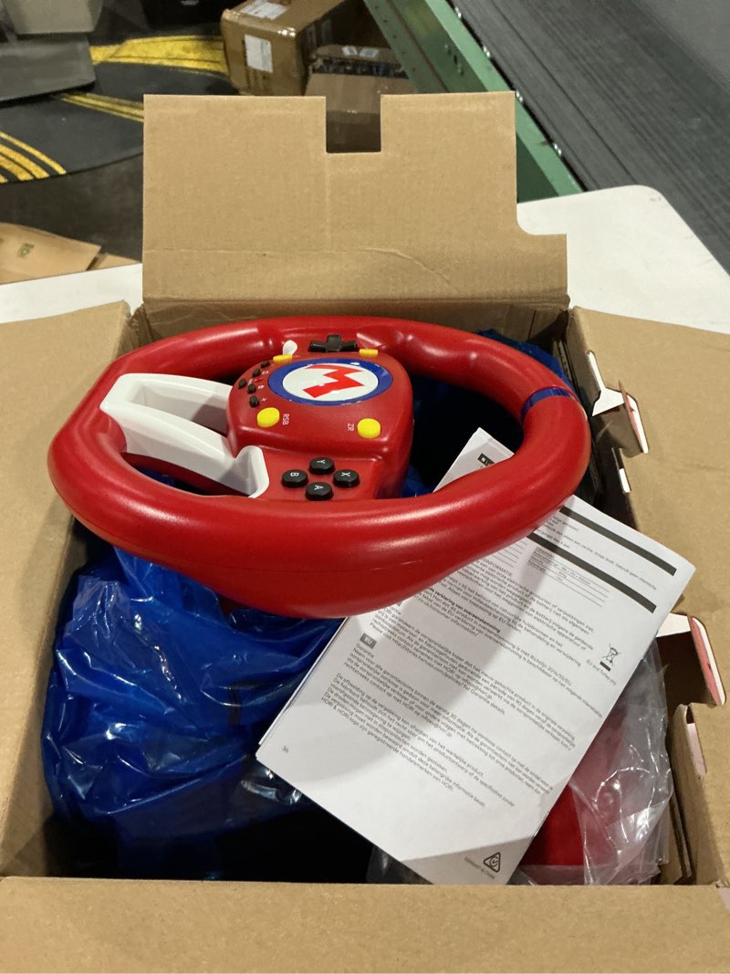Condition photo showing As Is for Hori Nintendo Switch Mario Kart Racing Wheel Pro Mini By - Officially Licensed By Nintendo
