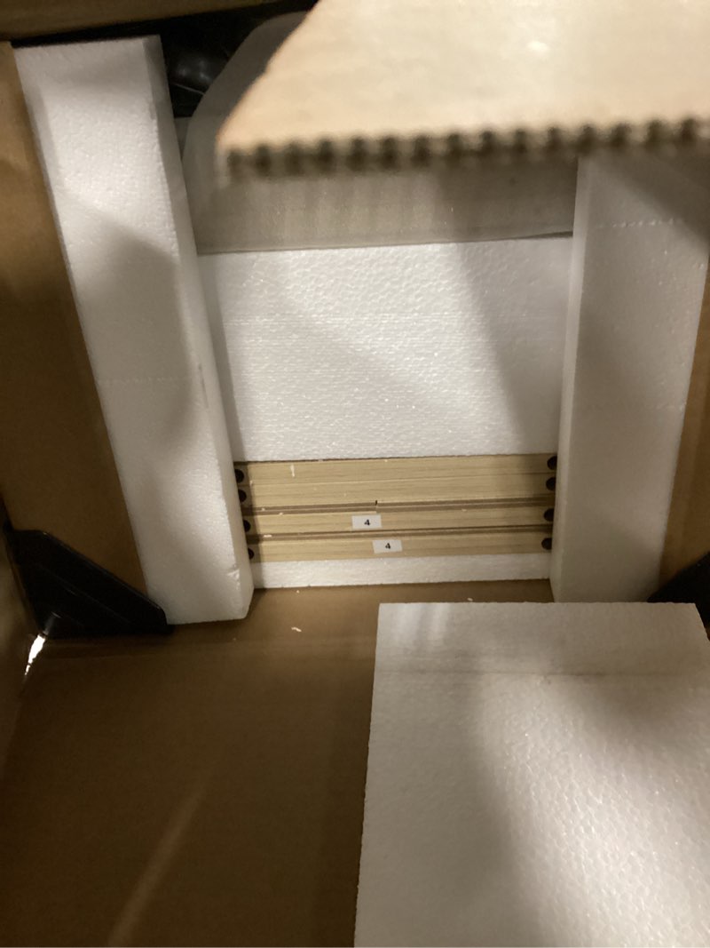 Condition photo showing New/Like New for Huuger Nightstand with Charging Station, USB-C Port, Fluted Night Stand Set of 2, Bed Side Table with Drawer, Solid Wood Feet, Open Storage, End Table with Raised Edge, for Bedroom, Natural