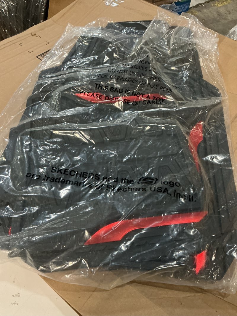 Condition photo showing Good Condition for skechers car floor mats,heavy duty rubber car mats full set,all weather floor mats,waterproof trim to fit universal floor liner car accessories,automotive floor mats for cars trucks suv,red