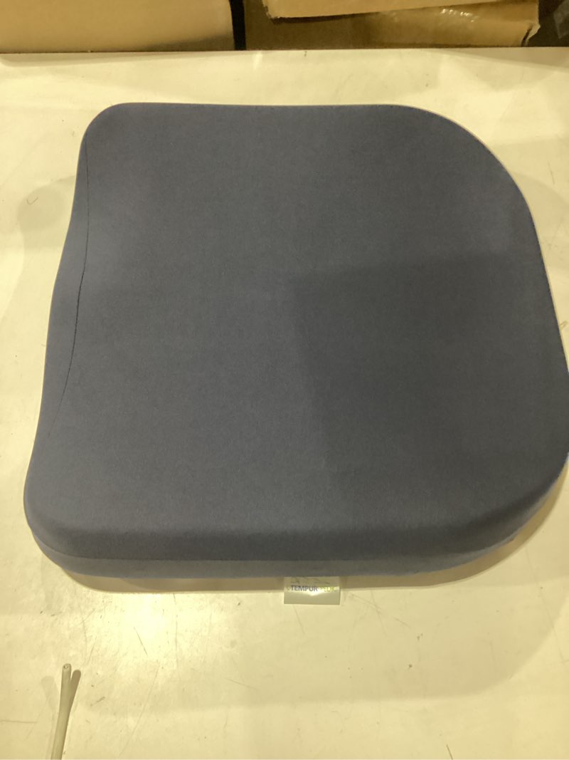 Condition photo showing Good Condition for tempur-pedic seat cushion, medium , dark navy blue