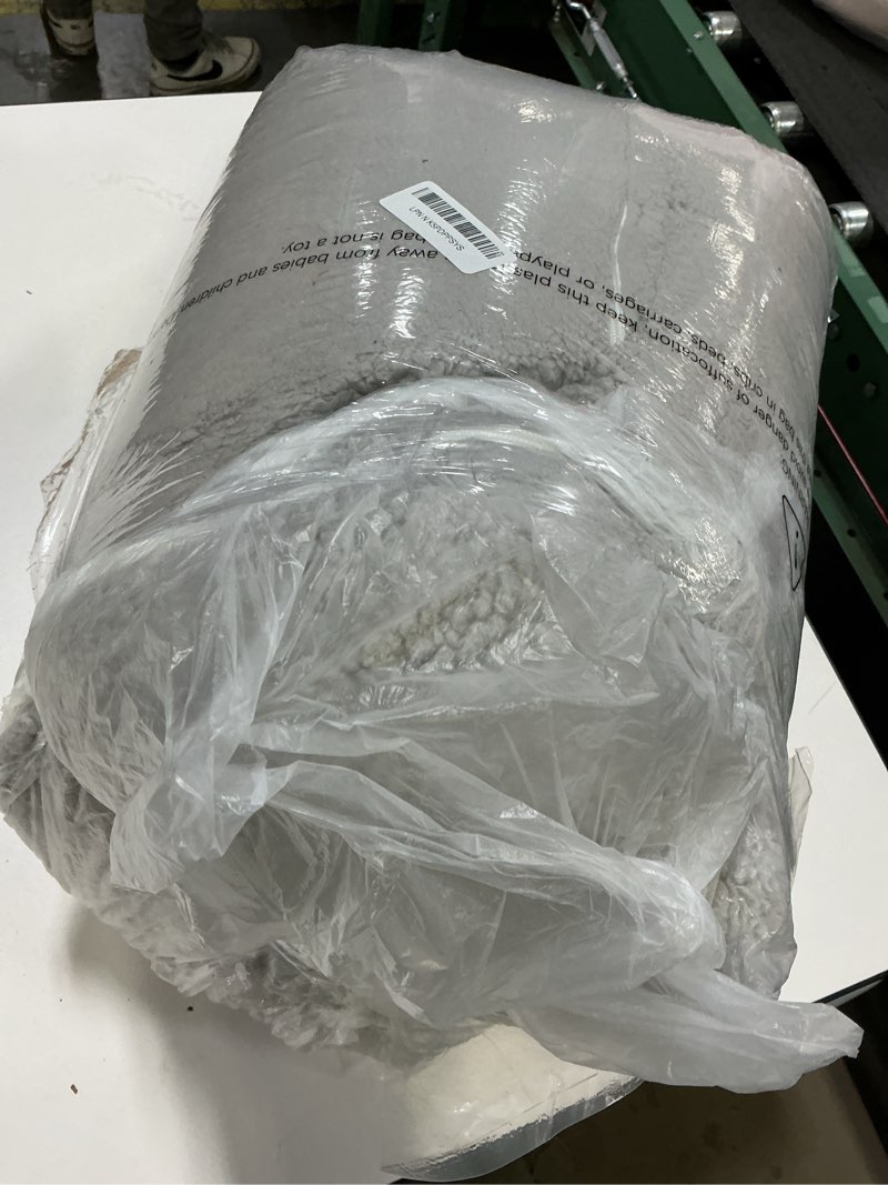 Condition photo showing As Is for Kids Sofa, 2-in-1 Flip-Out Foam Couch, Soft Play Lounge Chair for Toddlers and Children, Extra Wide, Grey Grey Large