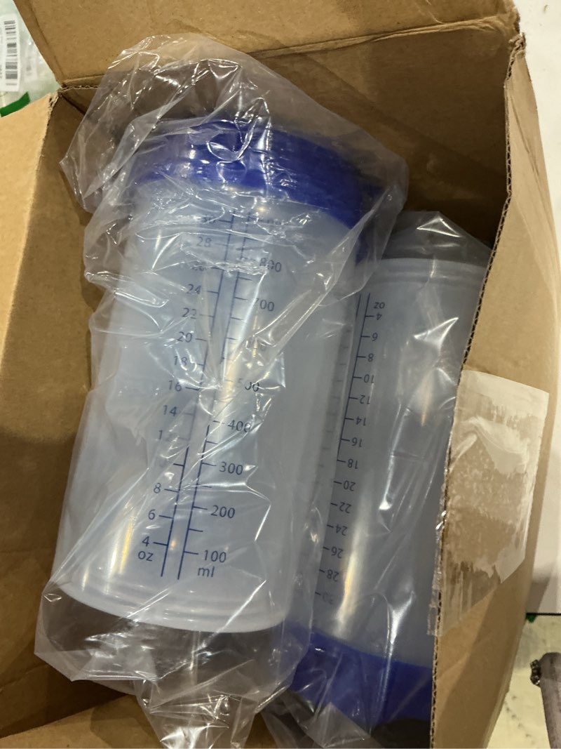 Condition photo showing Good Condition for 32 oz hospital water cup with straw and lid insulated double walled water cup with handle and straw elderly bottle plastic drinking hospital carafe insulated mug(blue,4)