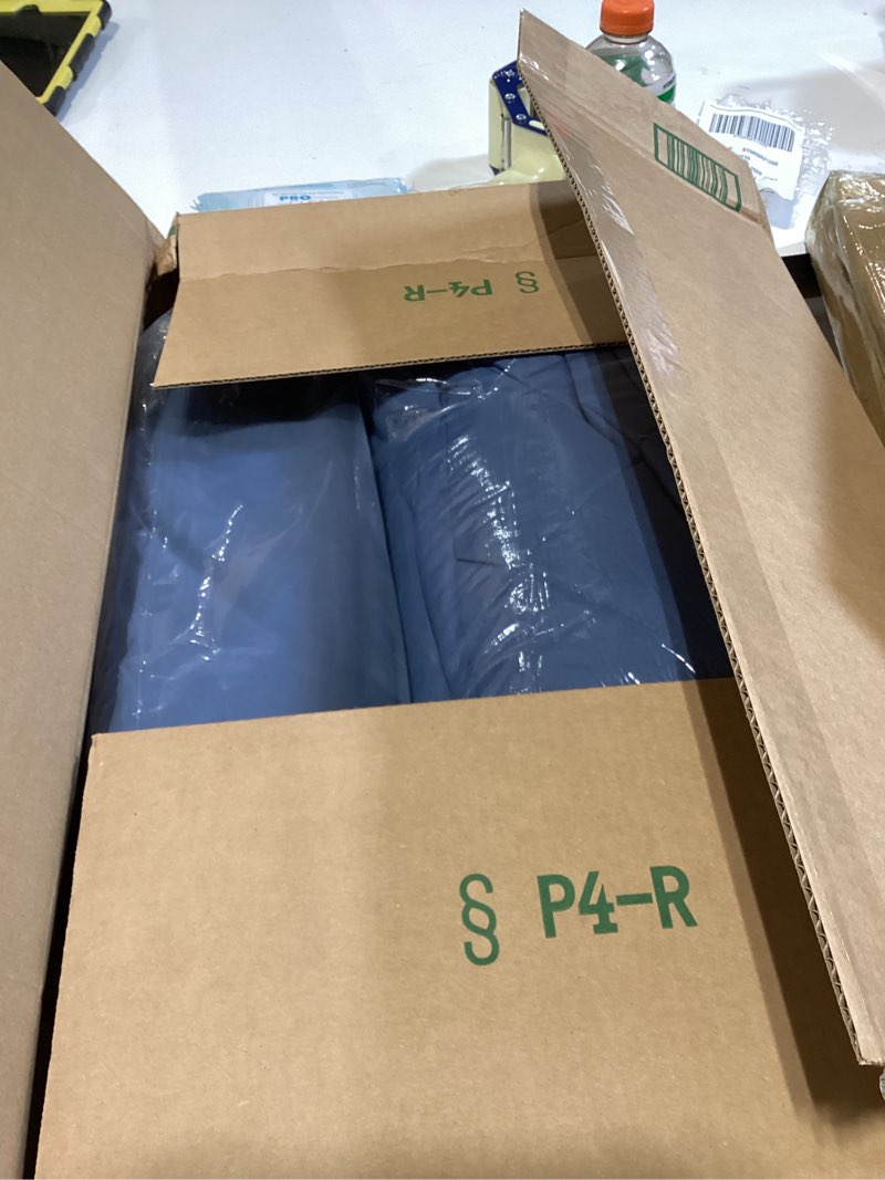 Condition photo showing Good Condition for love's cabin twin comforter set navy blue, 5 pieces twin bed in a bag, all season bedding sets with 1 comforter, 1 flat sheet, 1 fitted sheet, 1 pillowcase and 1 pillow sham twin navy blue