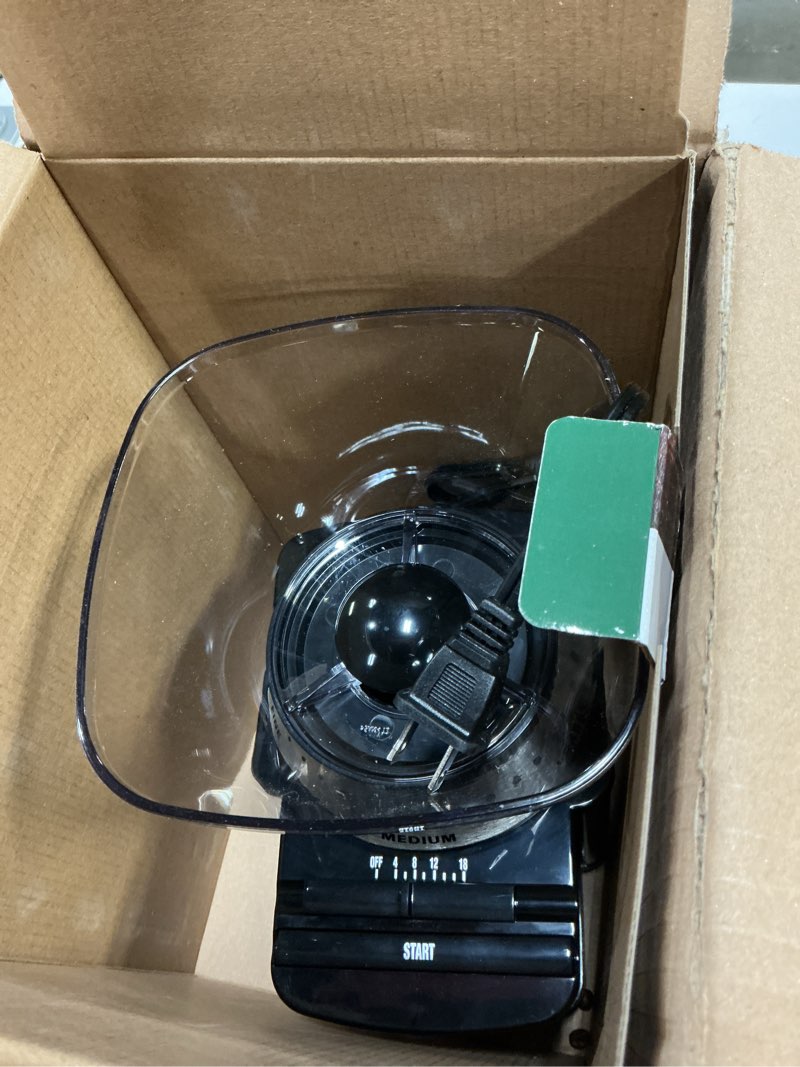 Condition photo showing As Is for Cuisinart Coffee Grinder, Electric One-Touch Automatic Burr Coffee Grinder with 18-Position Grind Selector, Cup Size Selector for 4 – 18 Cups, DBM-8P1, Black Stainless Burr Mill Stainless Steel