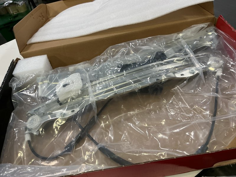 Condition photo showing As Is for A-Premium Power Electric Window Regulator with (2 Pins) Motor Compatible with Chrysler Sebring 2007-2010 Front Passenger, Without Anti-Clip Function, Sedan