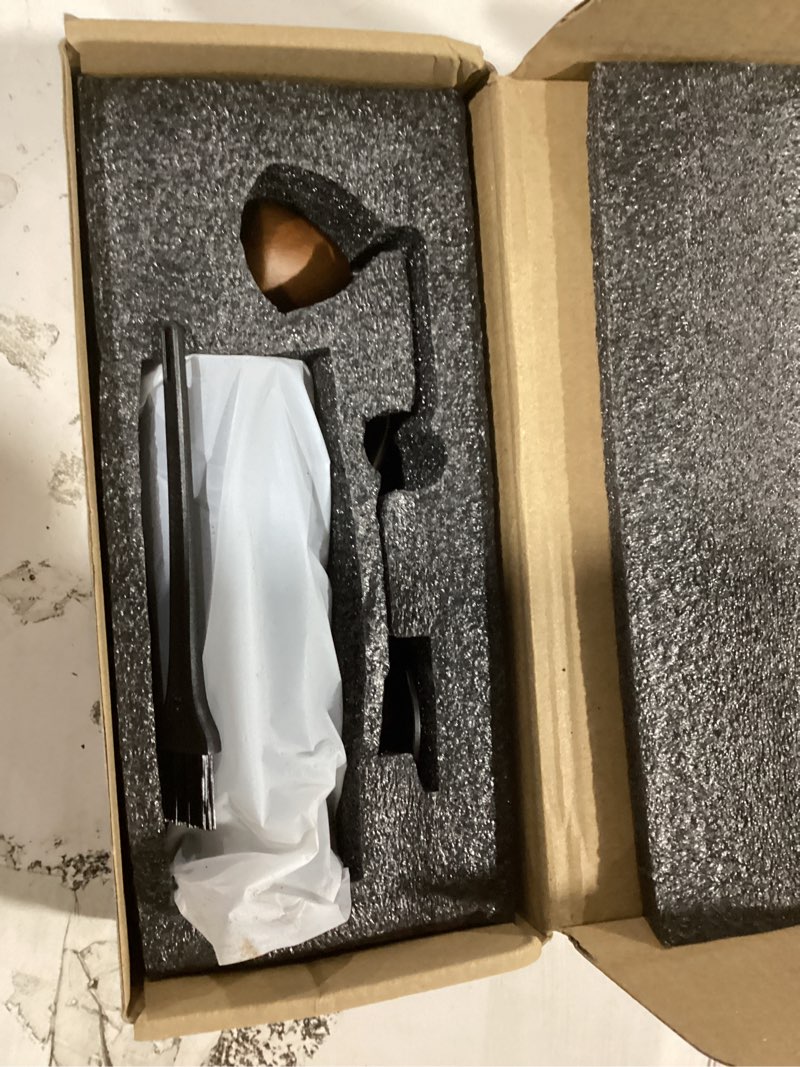 Condition photo showing Good Condition for manual coffee grinder, adjustable grinding settings, stainless steel burrs, portable hand-cranked coffee grinder, for espresso, drip filter, french press filter, compact and durable (black)