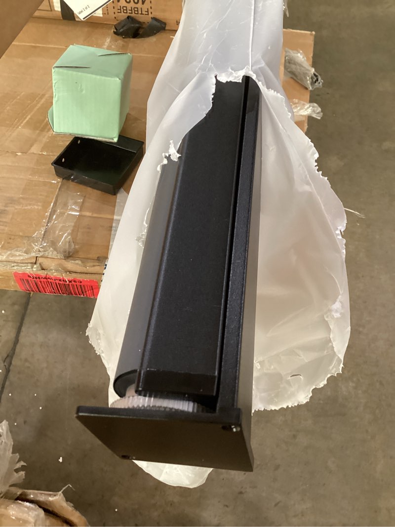 Condition photo showing Good Condition for aosky blackout roller shades cordless blinds for windows, free-stop shades with valance, thermal insulated fabric, uv protection, natural woven blinds for home and office (68" w x 72" h, black) black 68"w x 72"h