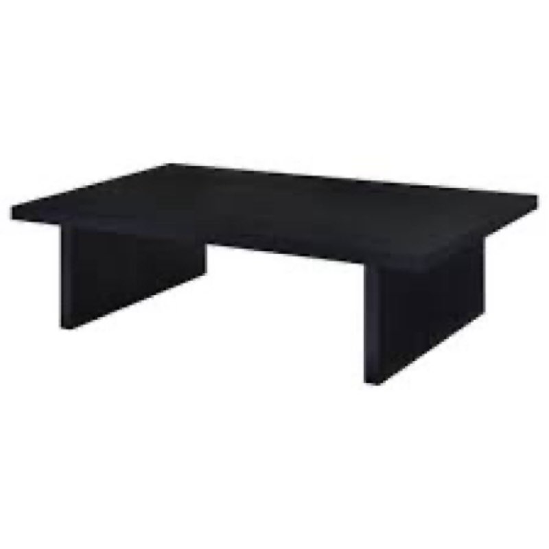 Sidibe Rectangular Engineered Laminate Coffee Table Black