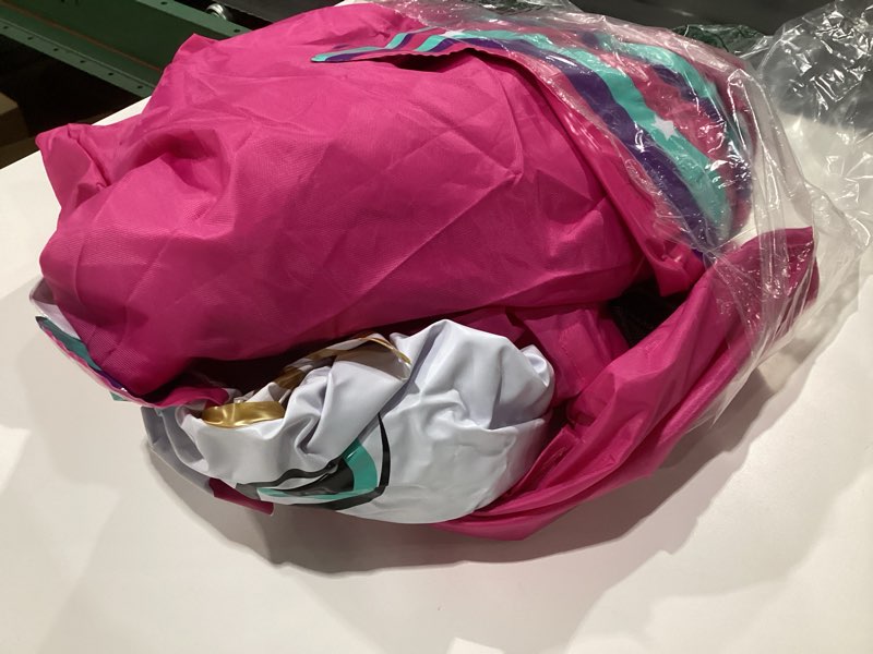 Condition photo showing Good Condition for Waddle Large Inflatable Bouncy Hopper - Ride On, Indoor, Outdoor Toys, Bouncy Horse, Toys for Girls and Boys, Durable, Unicorn Toys for Girls, Kids, Adult Toys, Up to 250lbs, Ages 5 and Up (Unicorn) Pink Unicorn