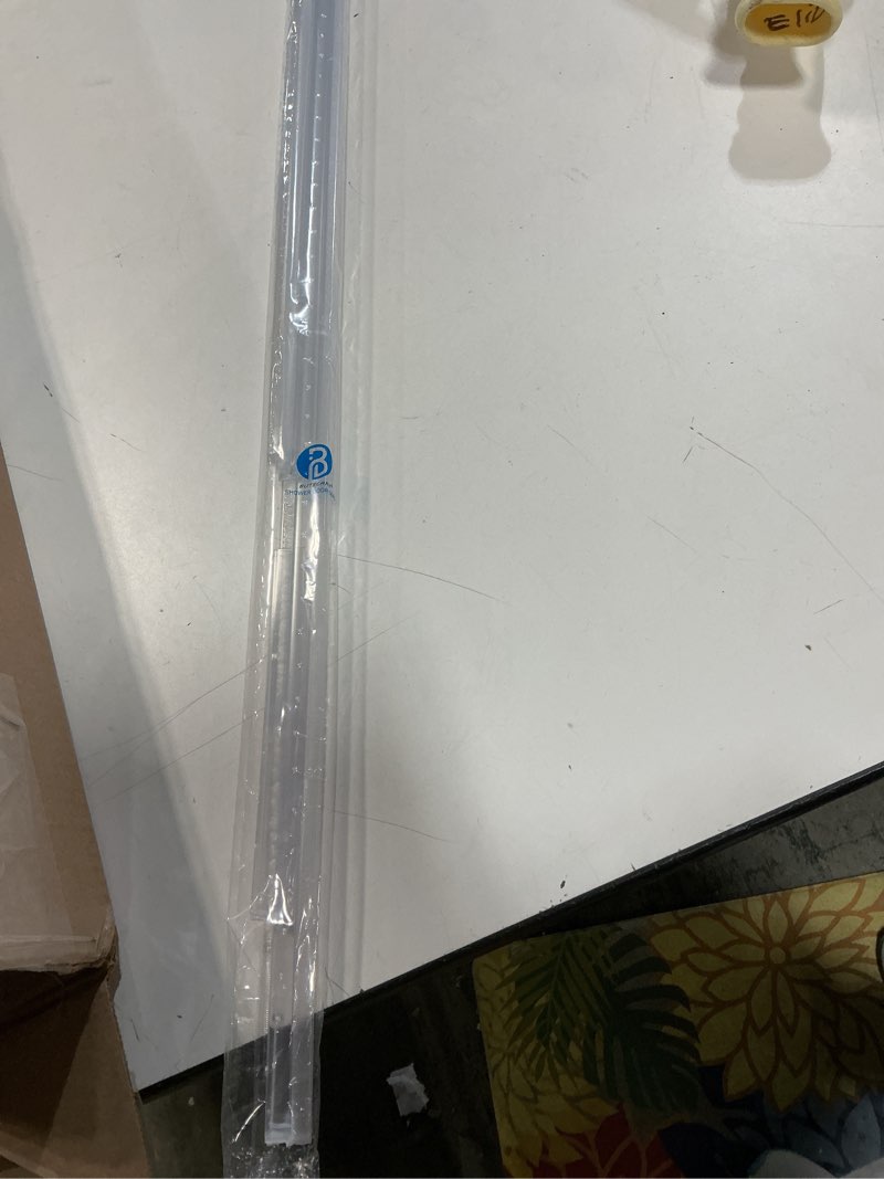 Condition photo showing Good Condition for Prime-Line M 6256 Frameless Shower Door Bottom Seal for 1/4 in. Thick Glass Doors, Dual Flap and 45 Degree Drip Guard, 36 in., Clear Vinyl (Single Pack) Clear 1/4 in. dual flap