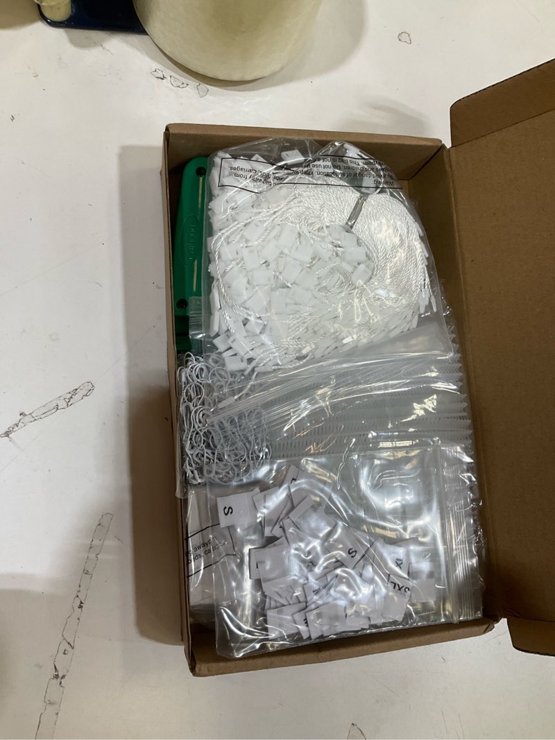 Condition photo showing Good Condition for chumia 3576 pcs tagging guns for clothes labels attacher stitch guns for clothing with 3000 barbs, 5 needles and 100 price tags, sewing kit for retail stores, garage yard sales(white)