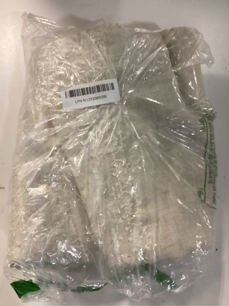 Condition photo showing Good Condition for jinchan weslie boho curtains for bedroom ivory vintage floral farmhouse curtains 84 inches long linen drapes for living room embroidered light filtering drapes rod pocket ivory on beige 2 panels floral| ivory on beige 50"w x 84"l (pack of 2)