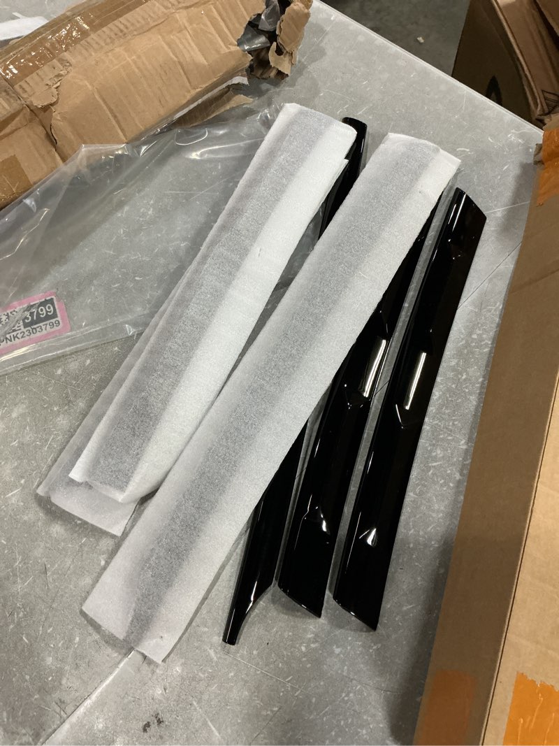 Condition photo showing Good Condition for lhd for tiguan l 2017-2021 glossy black front bumper mesh center grille grill moulding strips cover trim