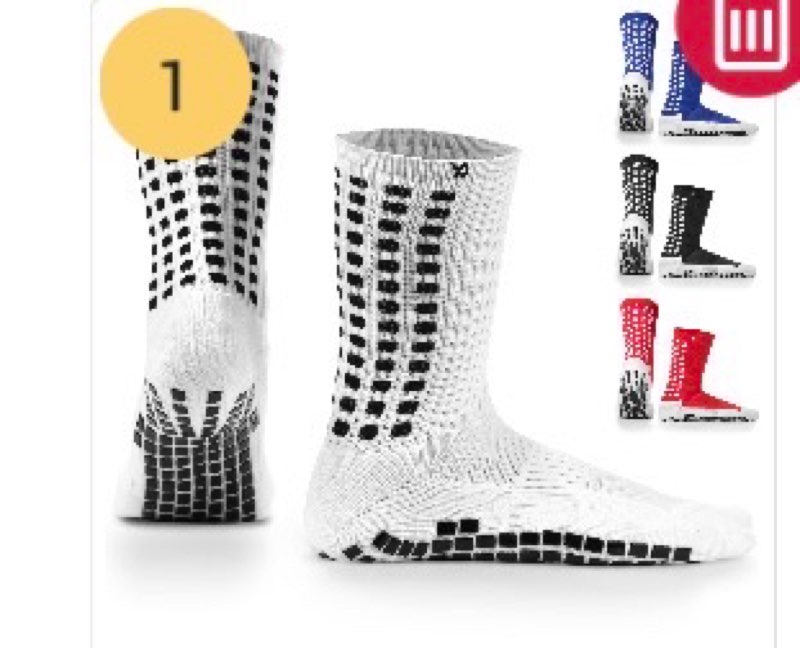 LUX Anti Slip Soccer Socks,Non Slip Football/Basketball/Hockey Sports Grip Pads Socks…
