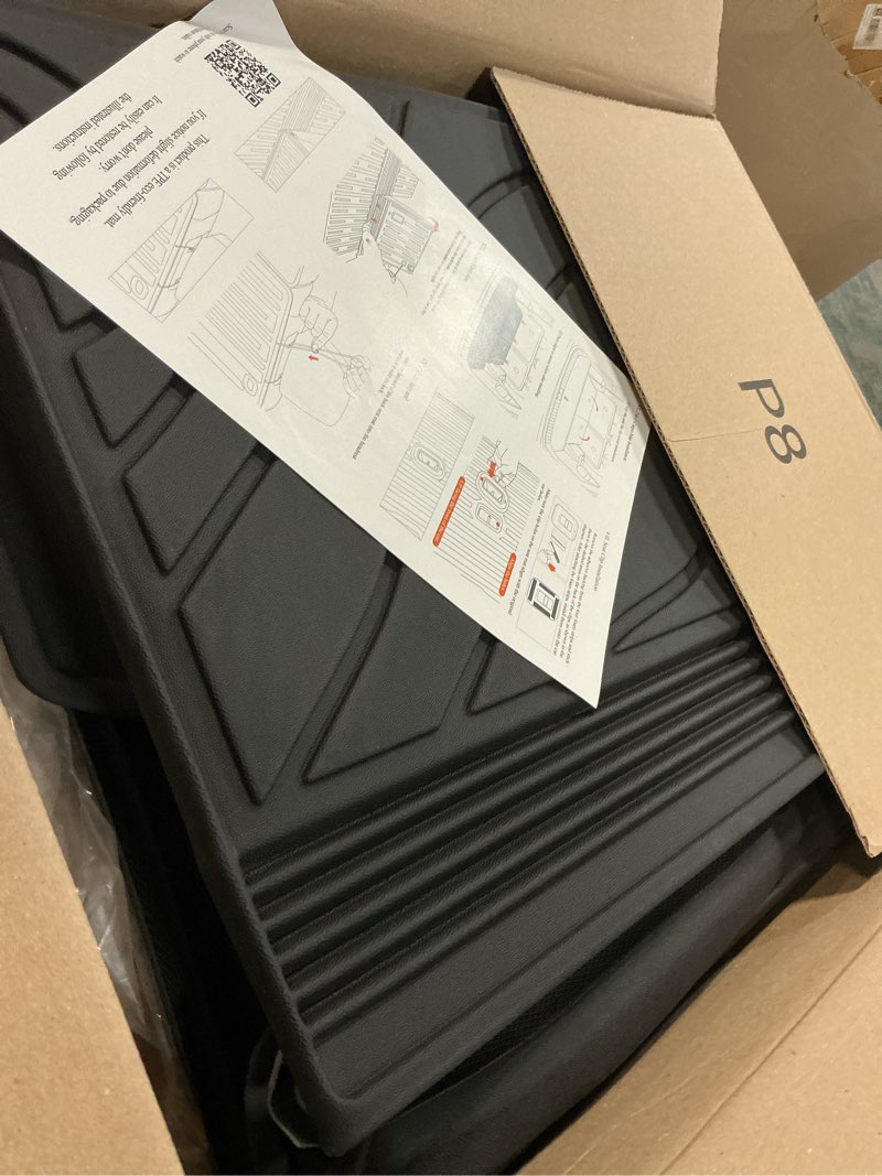 Condition photo showing Good Condition for cargo mat for 2018-2025 2026 jeep wrangler jl (4-door unlimitied), full coverage all weather tpe protector cargo mat with backrest mat trunk mat cargo liner for jeep wrangler accessories