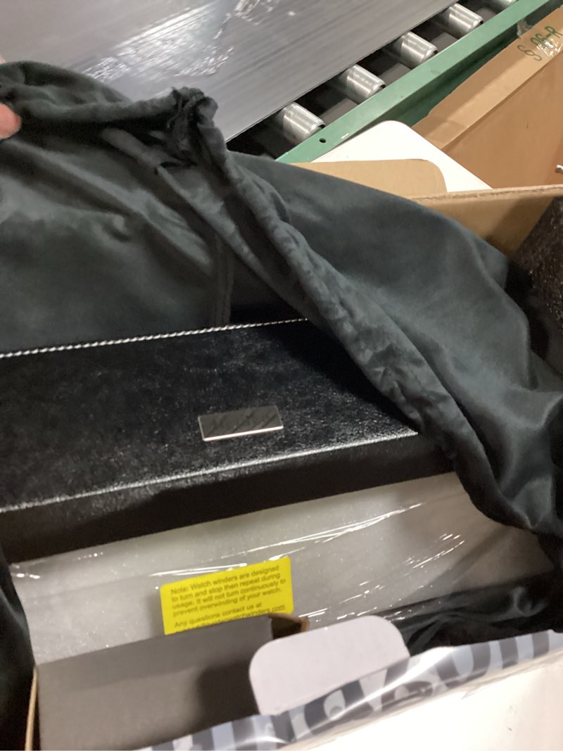 Condition photo showing New/Like New for ProCase Wooden Watch Box for Men, 3 Slot Watch Display Case Mens Watch Box Organizer, Wood Watch Case for Men Watch Storage, Watch Holder Organizer with Glass Lid -3 Slot, MatteBlack 3-Slot Black similar much bigger 