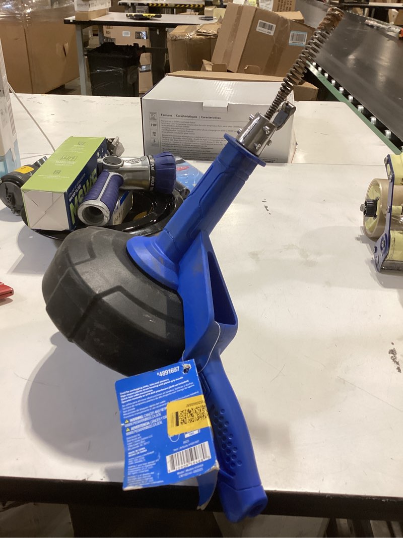 Condition photo showing As Is for kobalt 1/4-in x 25-ft high carbon wire hand auger for sink