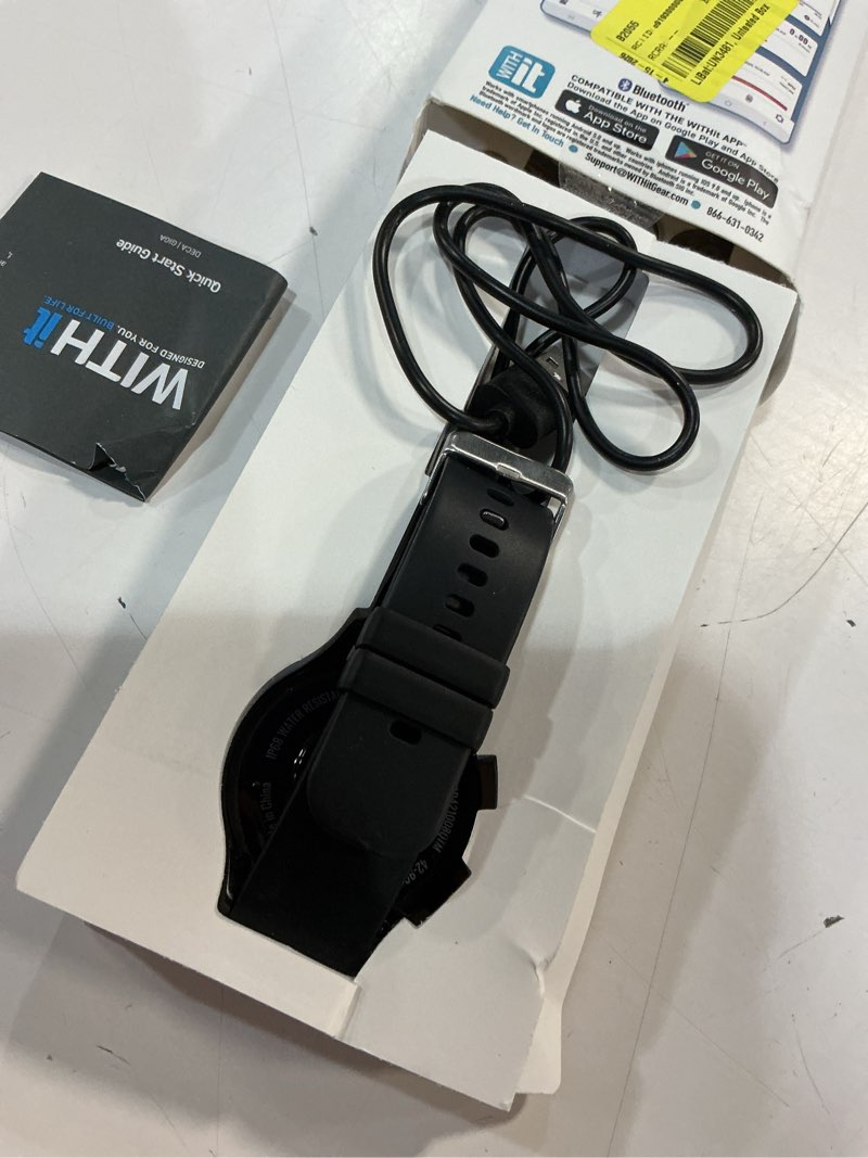 Condition photo showing As Is for withit unisex deca smartwatch, black