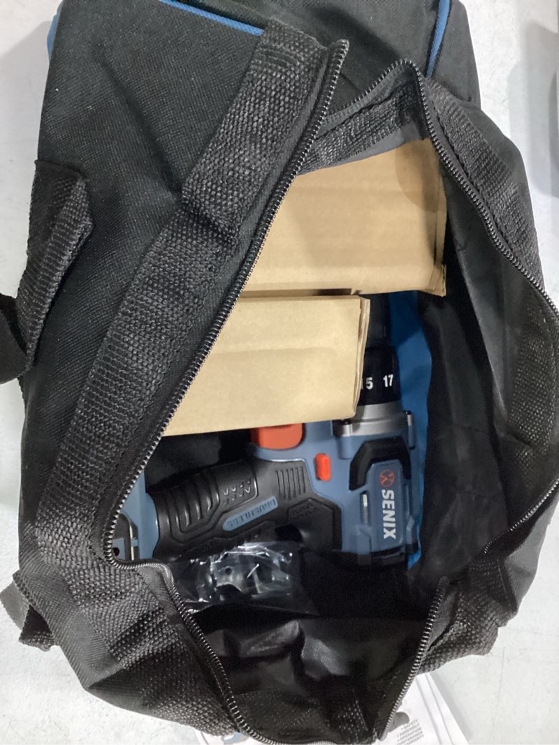 Condition photo showing Good Condition for senix x2 20 volt max* 1/4-inch cordless impact driver, 4-speed battery screwdriver, brushless motor, led light, 130 foot-pounds of max torque, includes soft bag, 2.0 ah battery & charger (pdix2-m2) includes battery, charger, soft bag