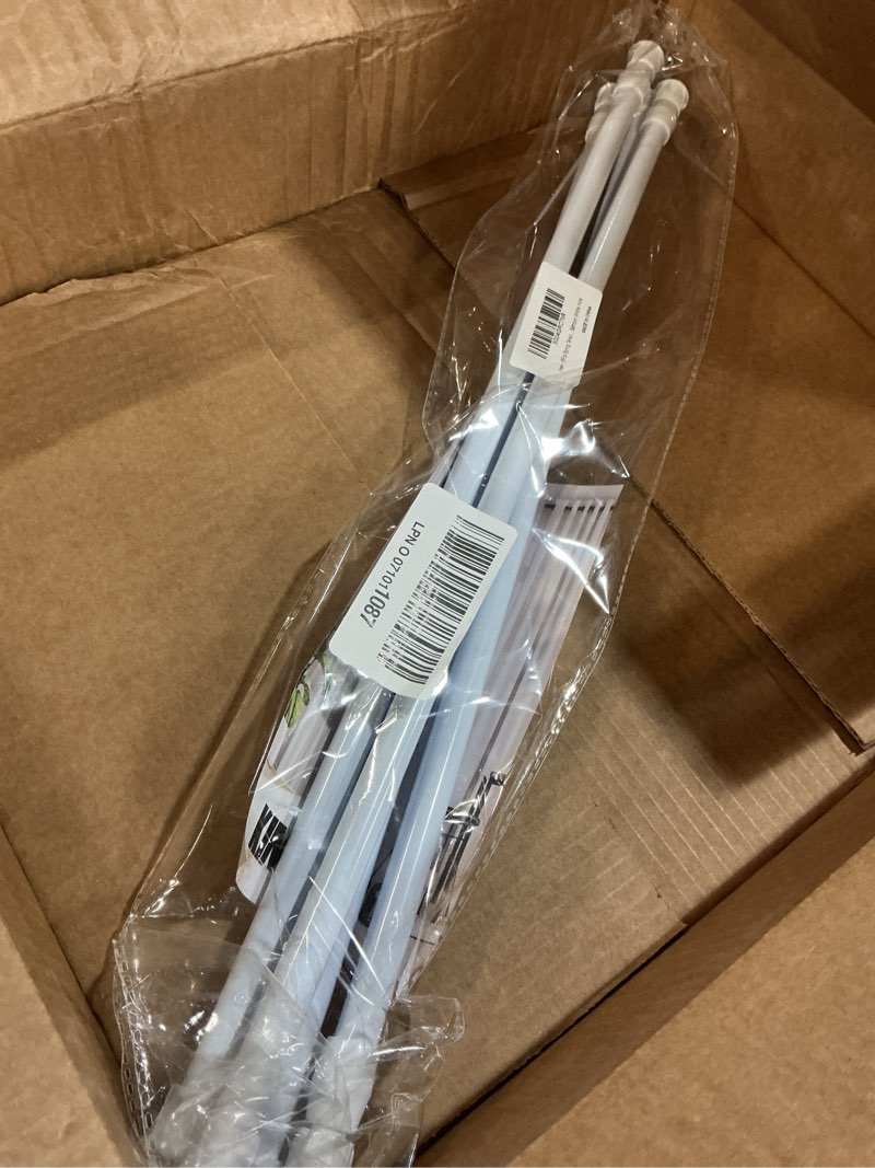 Condition photo showing Good Condition for 6Pcs Spring Tension Curtain Rod?21-38 Inches Adjustable Expandable Pressure White Curtain Tension Rods For Kitchen, Bathroom, Window, Home White 21" to 38"- 6 Pack