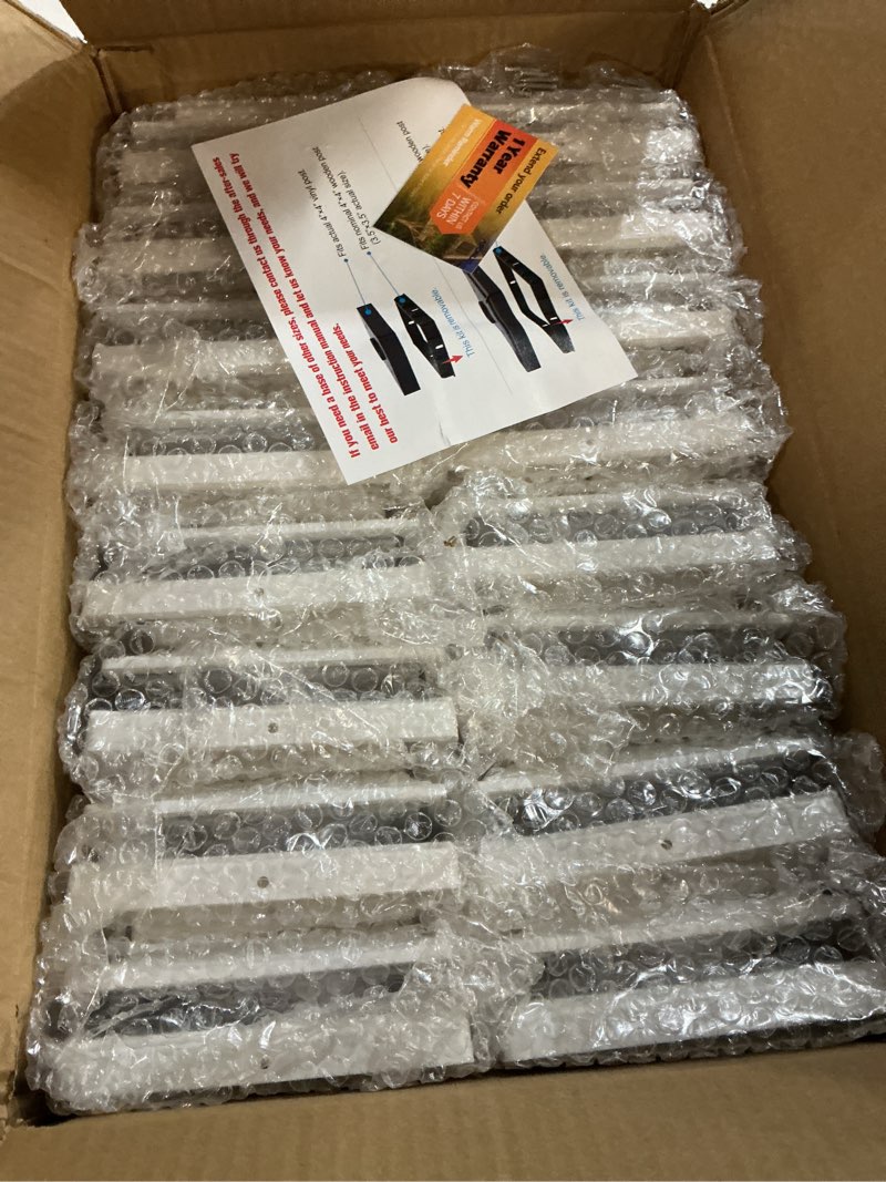 Condition photo showing New/Like New for aponuo 16 pack solar post cap lights, 2 modes(warm/cool light) outdoor waterproof fence post solar lights, solar powered garden, patio, deck decor for 4x4, 5x5, 5.5x5.5 wood & vinyl posts, white white 16 pack