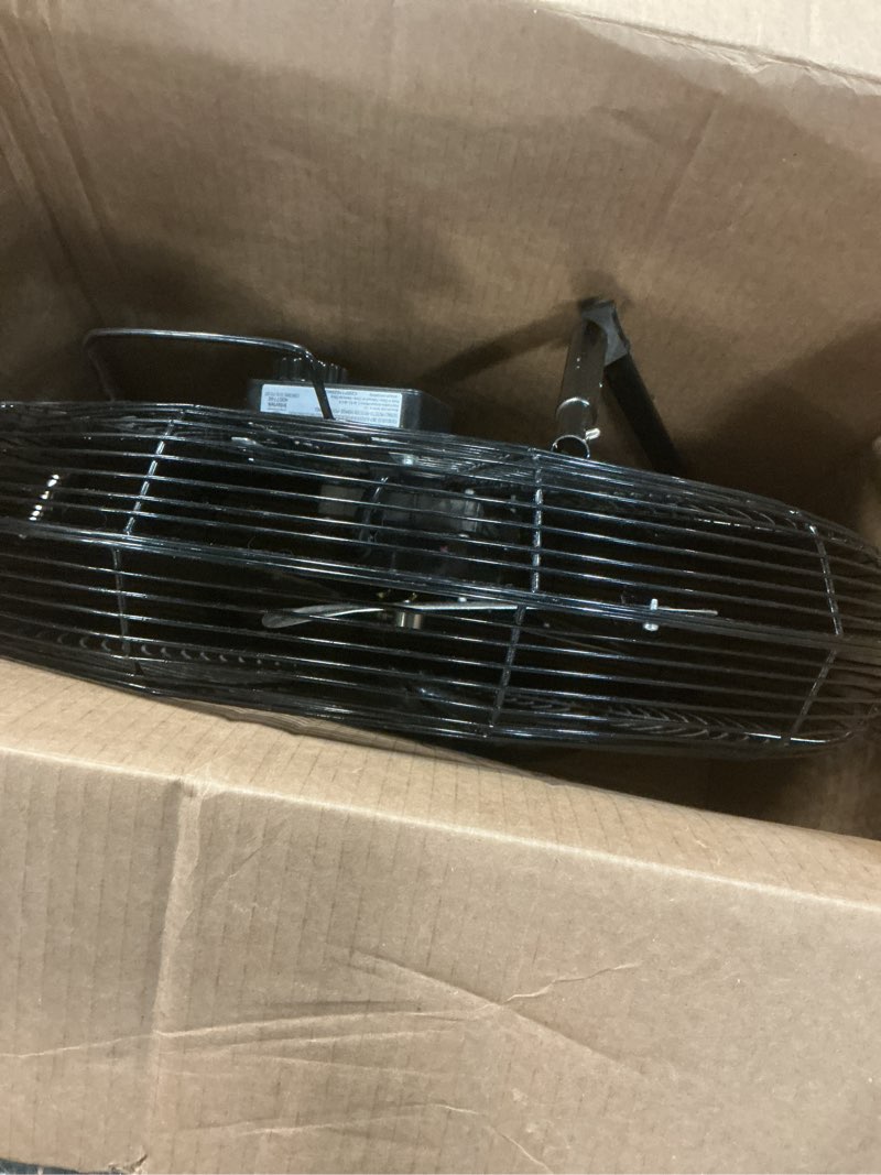 Condition photo showing Good Condition for amazon basics 20" high velocity industrial fan, floor fan, with 3 speeds, tilt head, etl-listed safety compliance, metal housing/blades, ideal for industrial/commercial space/garage/gym, 125w, black 20 inch (blades diameter) black