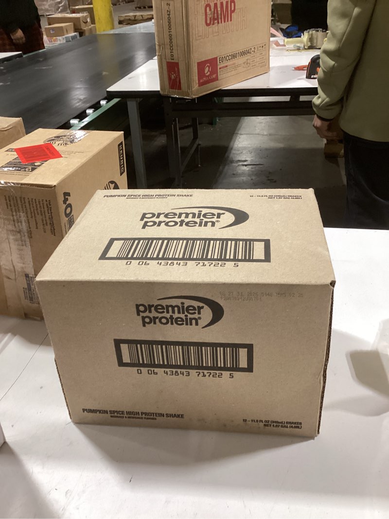 Condition photo showing New/Like New for Premier Protein Shake, Limited Edition, Pumpkin Spice, 30g Protein, No Added Sugar, 24 Vitamins & Minerals to Support Immune Health, 11.5 fl oz, 12 Pack Limited Edition: Pumpkin Spice 11.5 Fl Oz (Pack of 12)