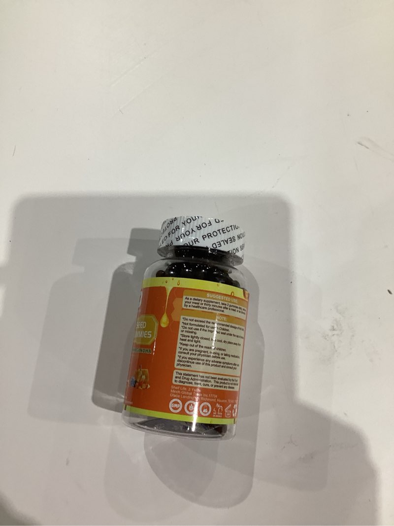 Condition photo showing New/Like New for Black Seed Oil Sea Moss Gummies with Ashwagandha, Burdock Root, Linden Honey, Elderberry, Turmeric, Vitamin C, D3 & Zinc - Supports Immunity, Joints, Digestion, Hair & Skin, Vegan Gummies 60 Counts