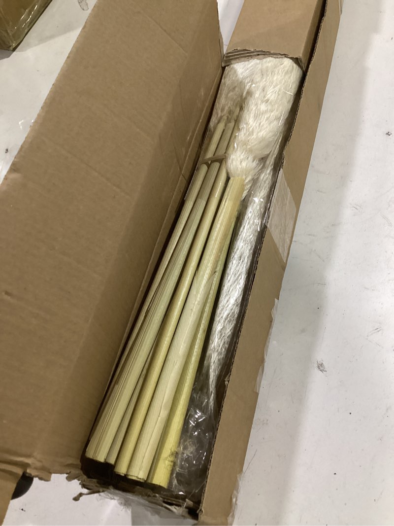 Condition photo showing Good Condition for 24 pcs tall pampas grass decoration - pasuvsigt 40 inch large pampas grass dried flower decoration,for bohemian style living room decoration, wedding decoration, party, farmhouse decoration 40inch-24pcs beige